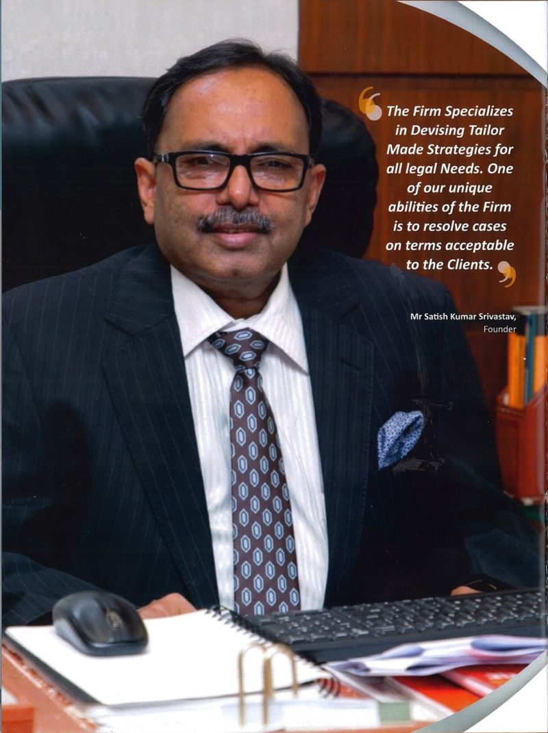 Advocate Satish Kumar Srivastav, founder of S. K. Srivastav & Co.